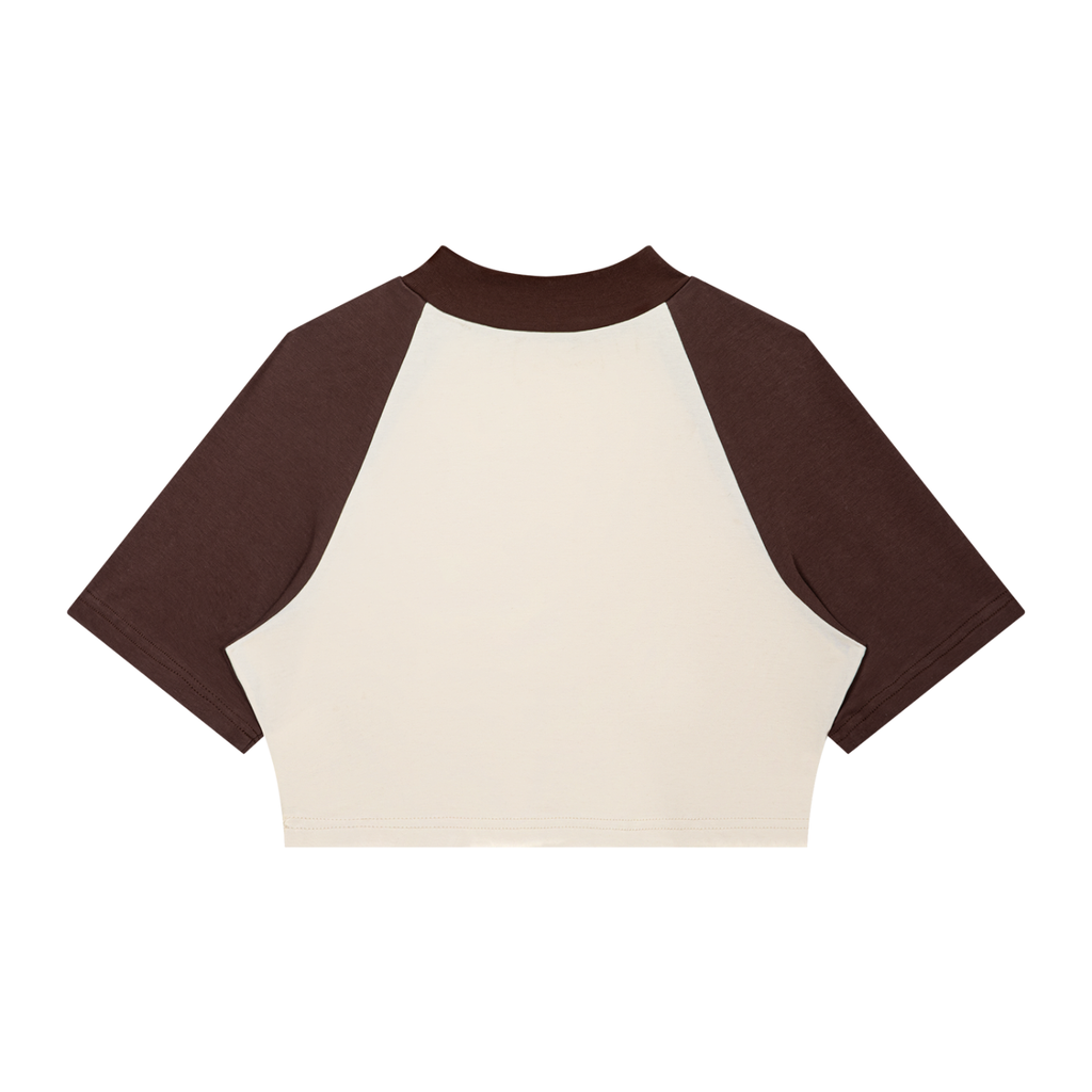 Ovia Contrast Raglan Crop