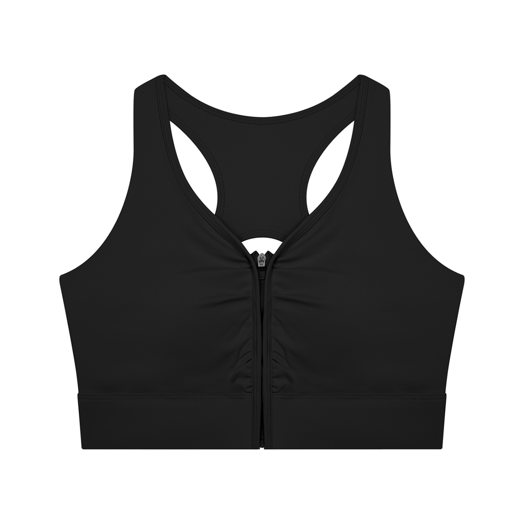 Ovia Cropped Zip Bra
