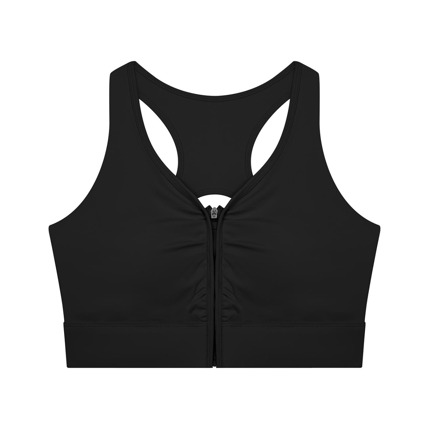 Women’s Cropped Zip Yoga Sports Bra