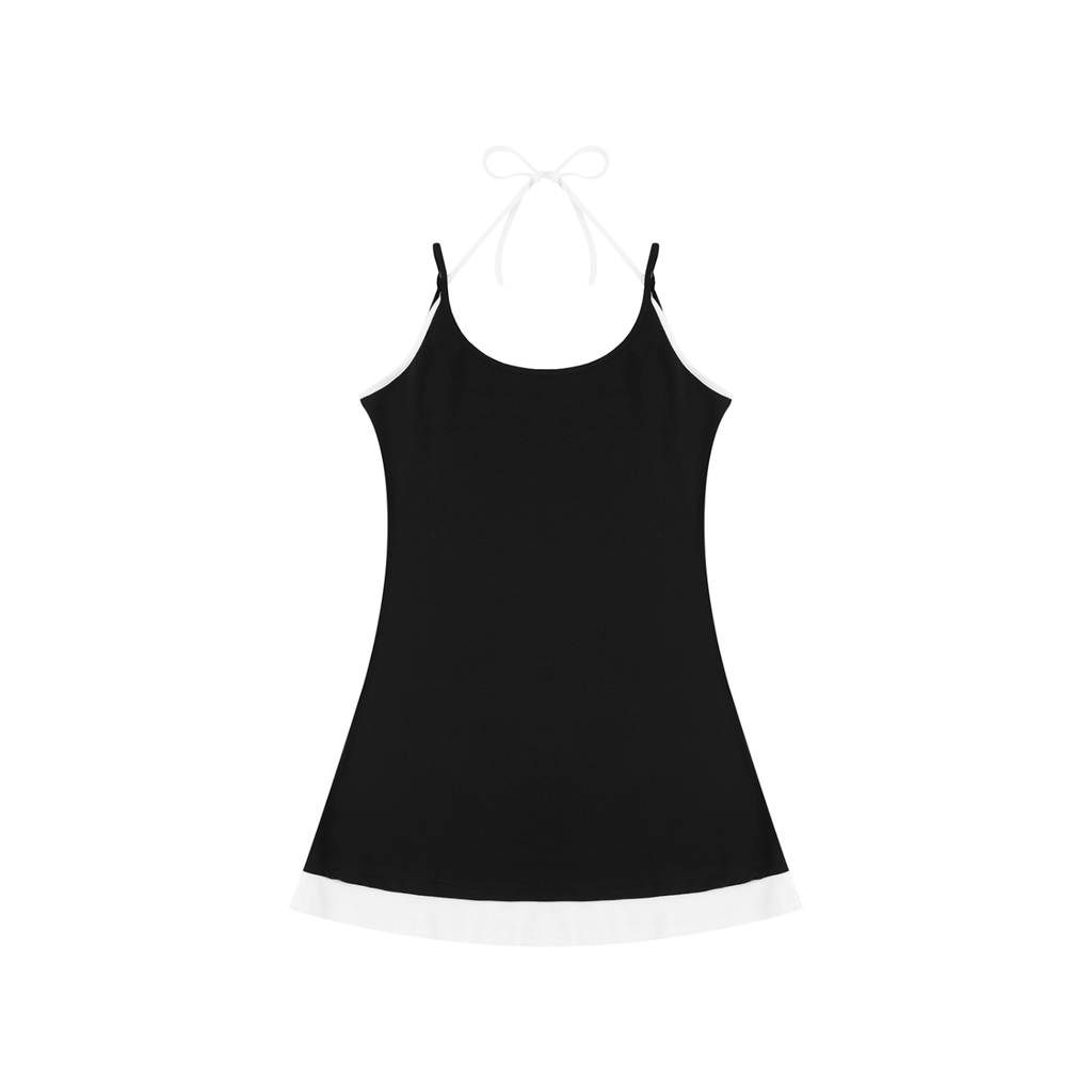 Ovia Contrast Sleeveless Dress