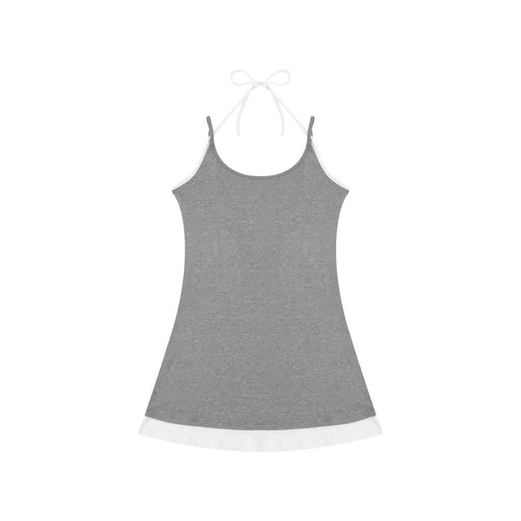 Ovia Contrast Sleeveless Dress
