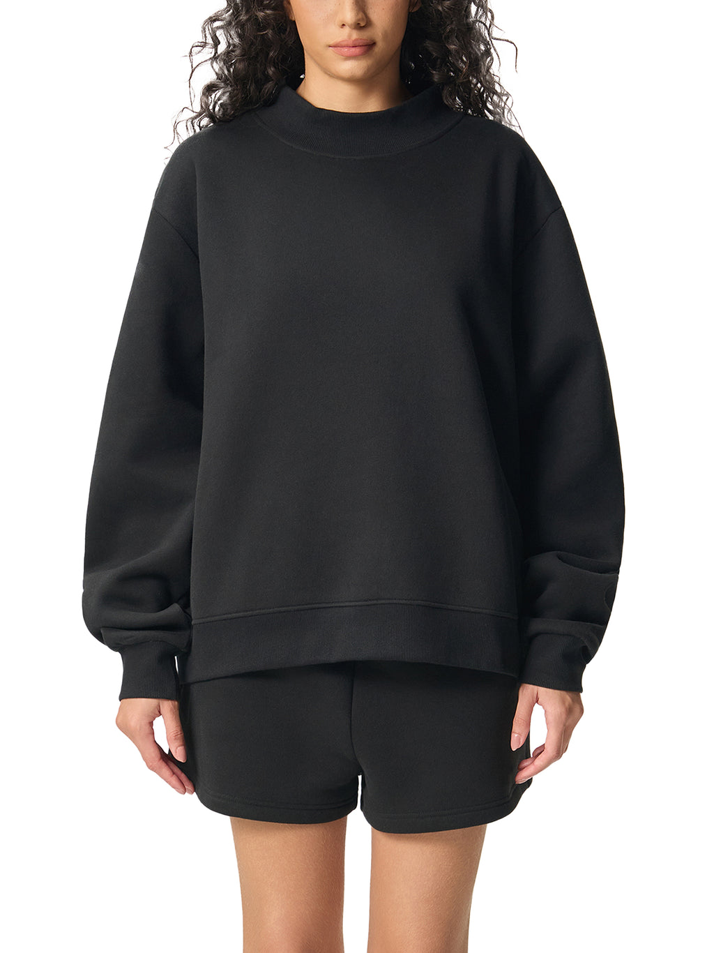 Ovia Fleece Mock Neck
