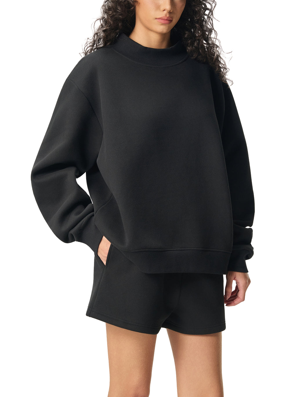 Ovia Fleece Mock Neck