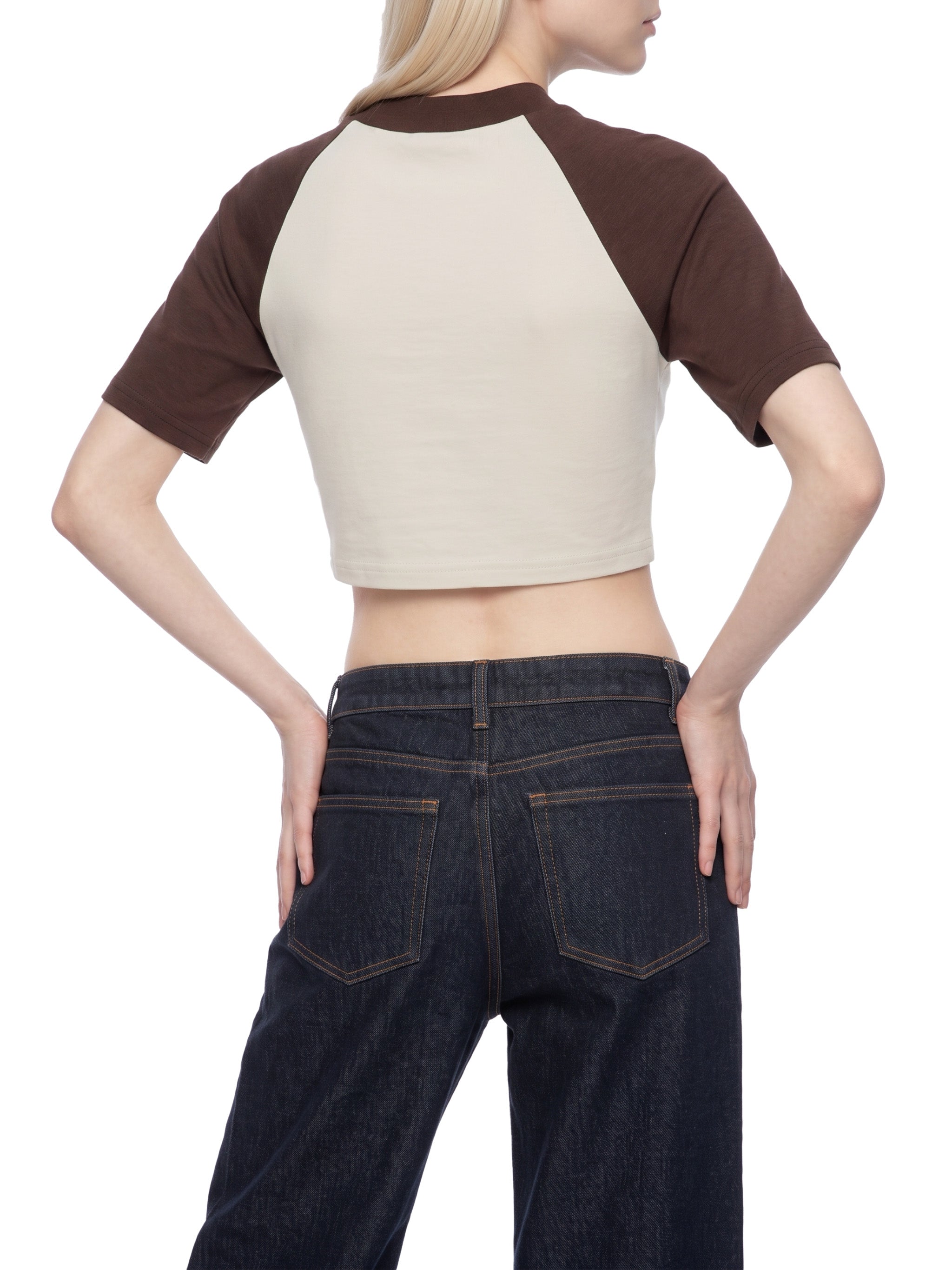 Ovia Contrast Raglan Crop