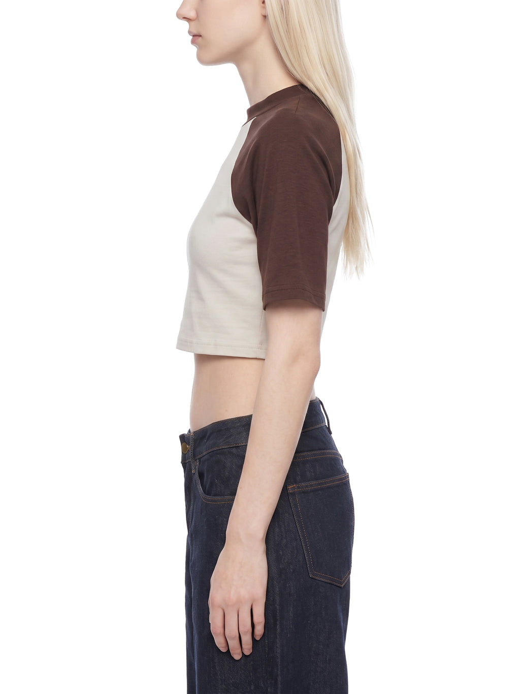 Ovia Contrast Raglan Crop